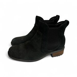 UGG Womens Black Suede BONHAM Boots size 7.5